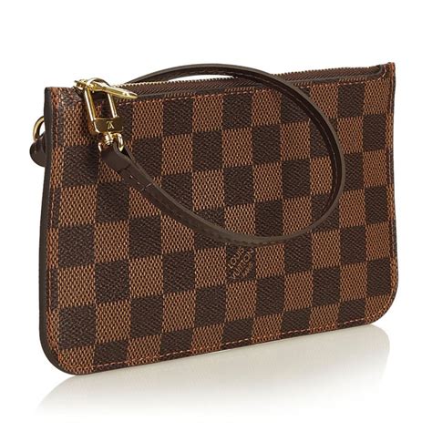 louis vuitton damier ebene wristlet